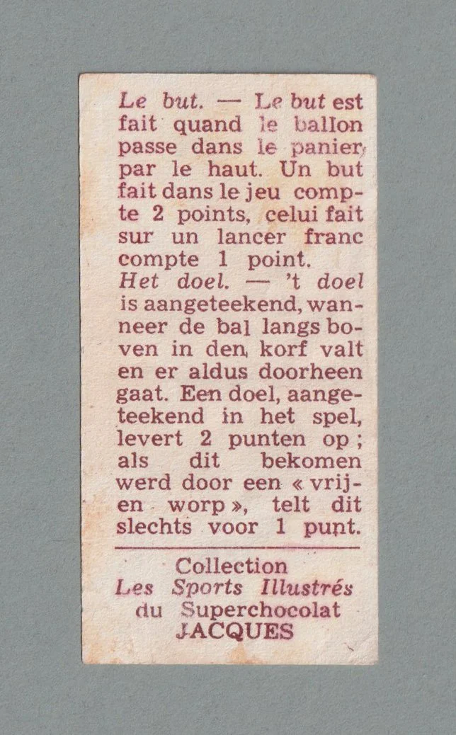 1933 Jacques Les Sports Illustres — Basketball Card Museum